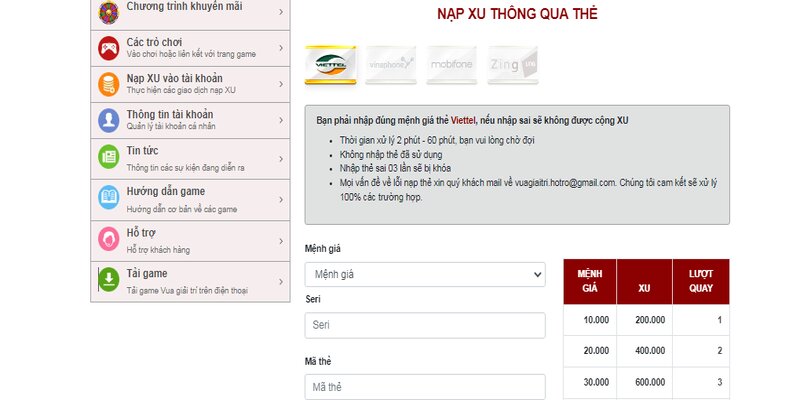 Nạp xu bắn cá không cần tài khoản ngân hàng