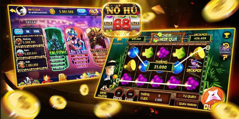 Kho slots game đồ sộ chỉ có ở Nổ Hũ 68 