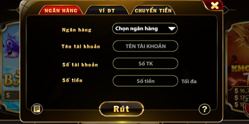 Rút tiền King68 thần tốc