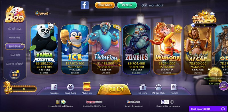 Slots game mang đến không gian giải trí ấn tượng độc đáo